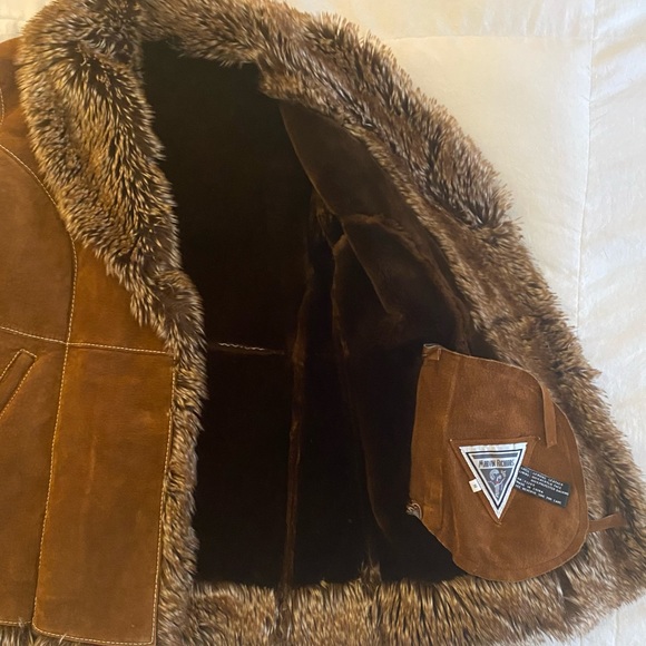 Marvin Richards Leather women’s winter coat M - Picture 3 of 6